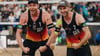 Jubel nach dem Viertelfinal-Einzug bei der EM: Nils Ehlers (l) und Clemens Wickler