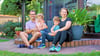 Babett Hartmann besucht mit ihrer Familie das beschauliche Gleina:    Morten, Daphne-Marie, Herbert Wilhelm und  Babett Hartmann. Die junge Familie lebt in der Nähe von Kopenhagen. Am Sonntag gibt die Musikerin ein Orgel-Konzert im Zeitzer Dom. 