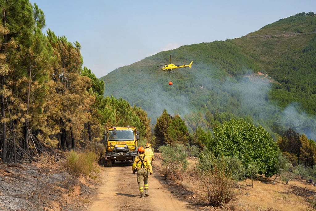 In Las Hurdes in der spanischen Region Cáceres konnte ein größerer Waldbrand nach mehreren Tagen unter Kontrolle gebracht werden.