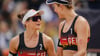 Müssen die erfolgreiche EM-Titelverteidigung abhaken: Cinja Tillmann (l) und Svenja Müller.