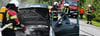 Die Feuerwehren löschten mit Schaum.