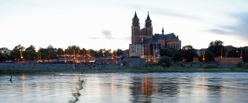 Riverside@Night 2025 an der Elbe in Magdeburg.