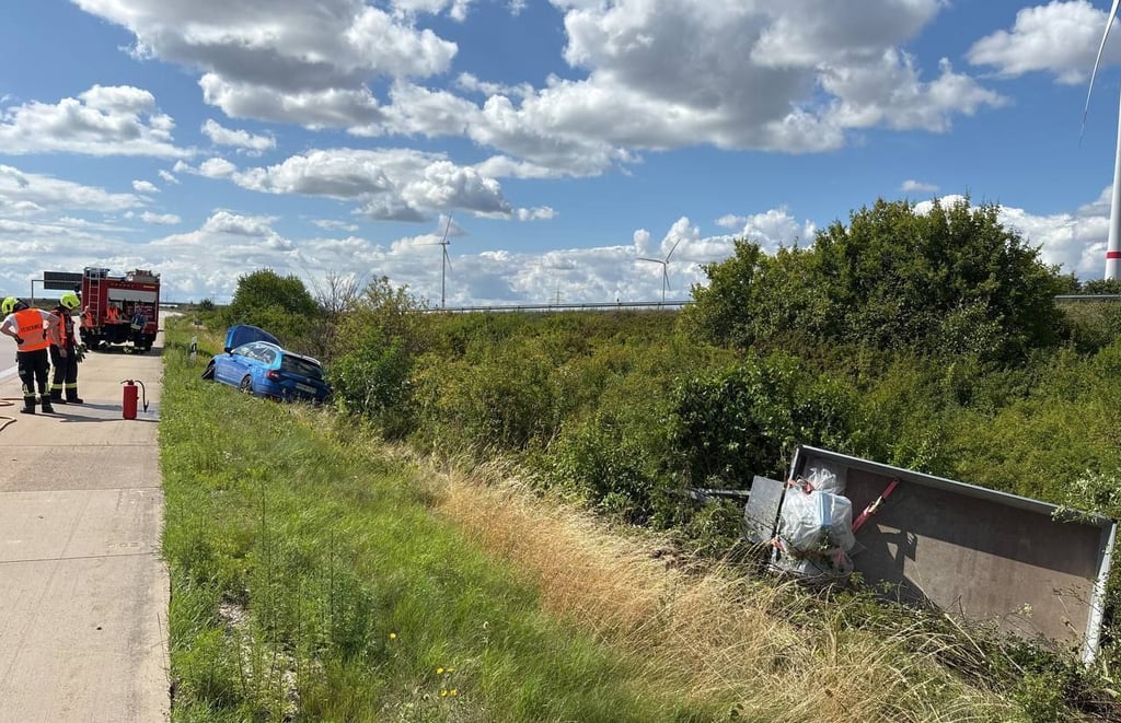 Auf der A 38 war es am Samstagnachmittag zu einem Unfall gekommen.