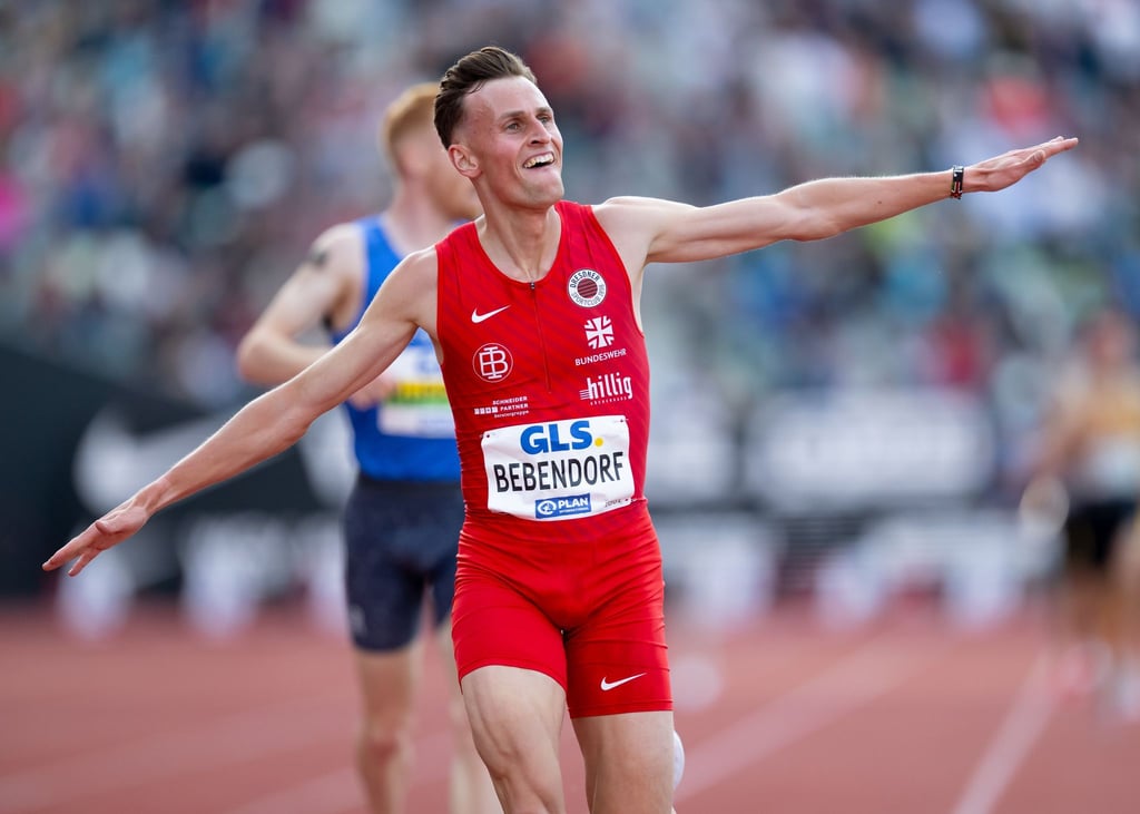 Nach seinem Mestertitel über 3.000 Meter Hindernis sprach Karl Bebendorf über seine Mutter.