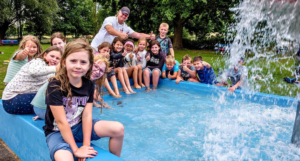 Das Freibad Trebitz wird donnerstags immer von Bad Schmiedeberger Hortkindern besucht.
