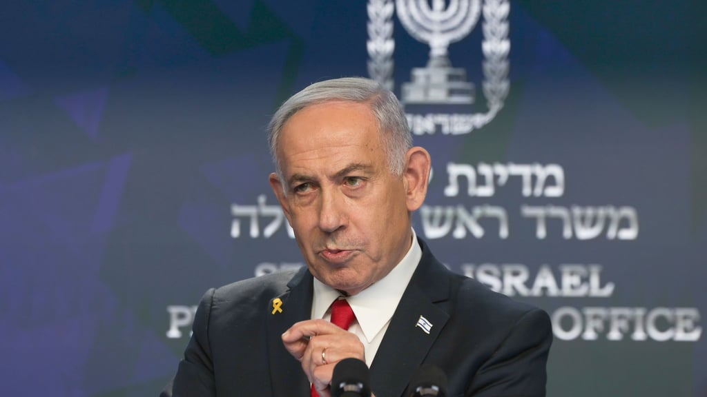 Israels Premier Netanjahu ist zur Zerschlagung der Hamas entschlossen. (Archivbild)