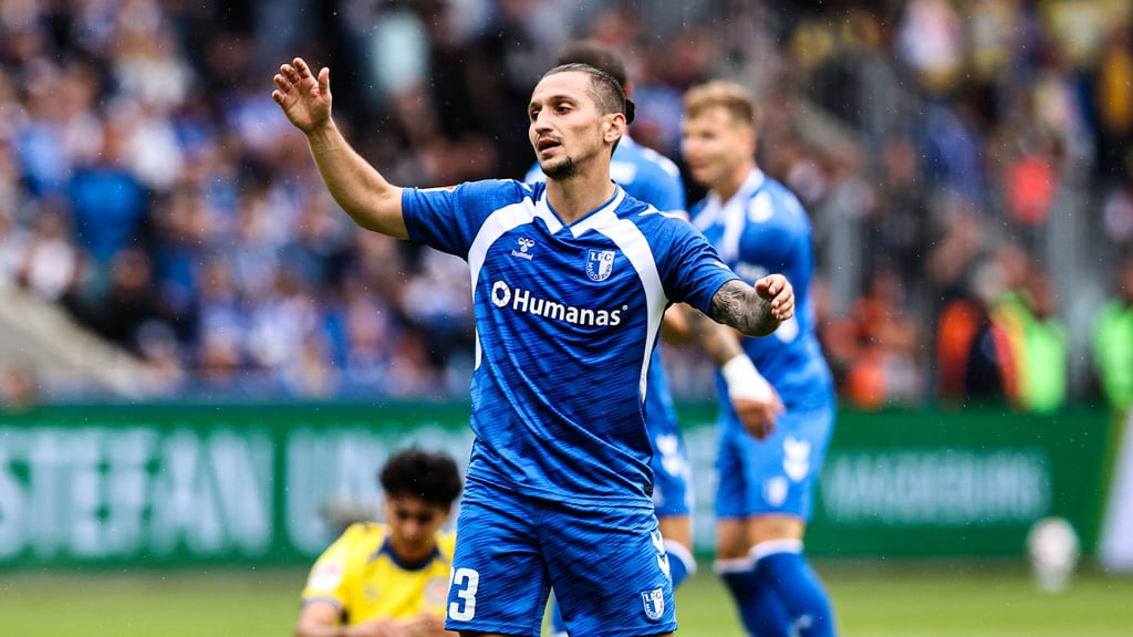 Baris Atik war nach der Heimniederlage seines 1. FC Magdeburg sauer und kritisierte den Gegner aus Braunschweig.