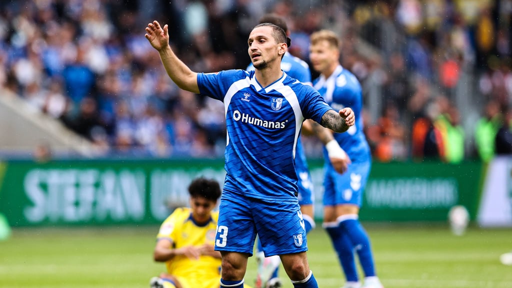 Baris Atik war nach der Heimniederlage seines 1. FC Magdeburg sauer und kritisierte den Gegner aus Braunschweig.
