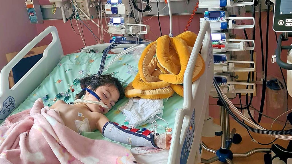 Die kleine Vaiana aus Tangerhütte auf der Intensivstation. Die Fünfjährige kämpft gegen akute lymphatische Leukämie.