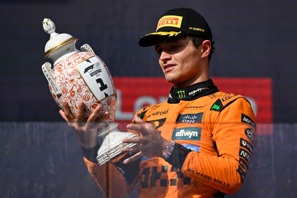 Lando Norris holte sich den Sieg in Ungarn mit einer gewagten Strategie.