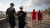 Auch deutsche Polizisten patrouillieren im Sommer an der Playa. (Archivfoto)