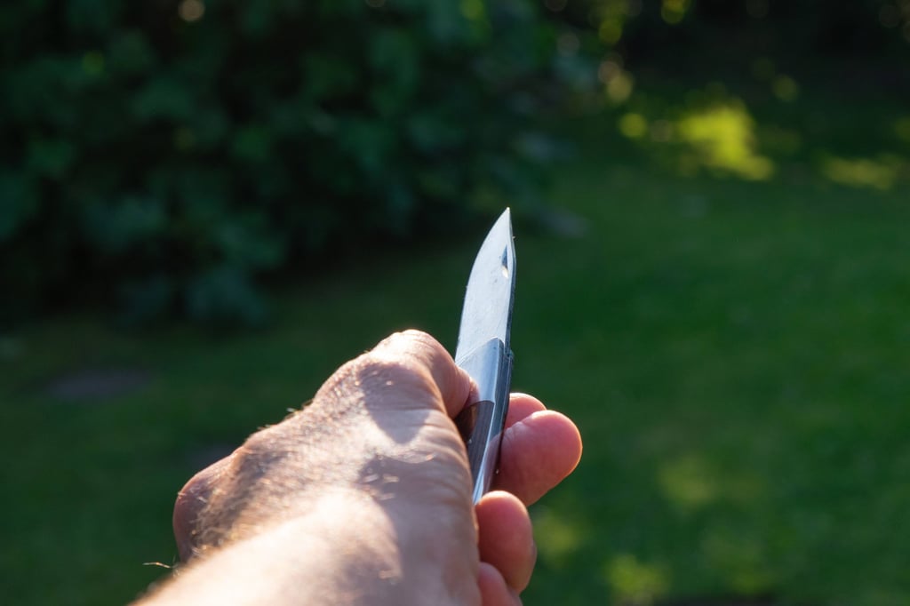 Polizisten entdeckten ein Messer bei einer der Kontrollen.
