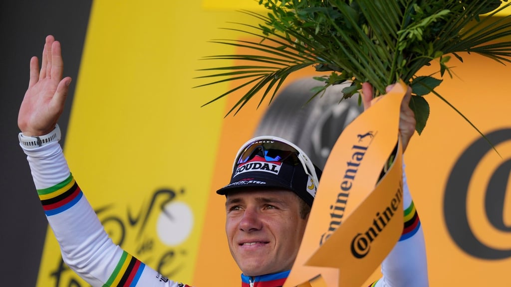 Wechsel zu Red Bull: Remco Evenepoel will noch öfter bei der Tour jubeln.