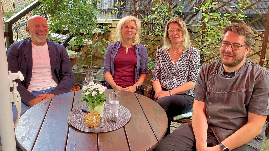 Chef und Team der „Niederlassung“ in Wittenberg: Steffen Calow, Jenifer Sommer, Franziska Scheps und Axel Salz (v. l. n. r.)