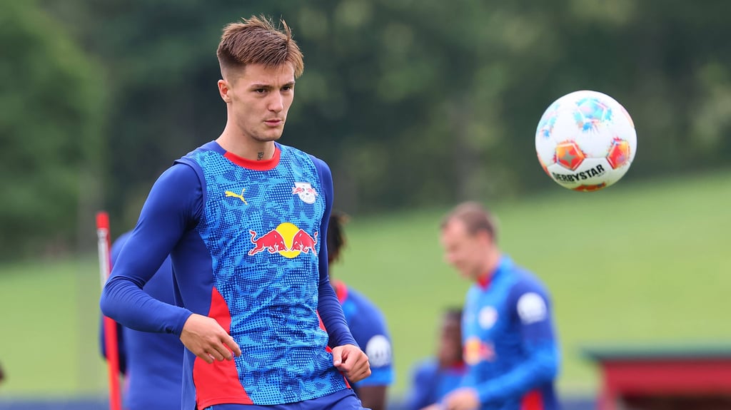 Wird wohl kein Training mehr für RB absolvieren: Benjamin Sesko (Archivfoto).