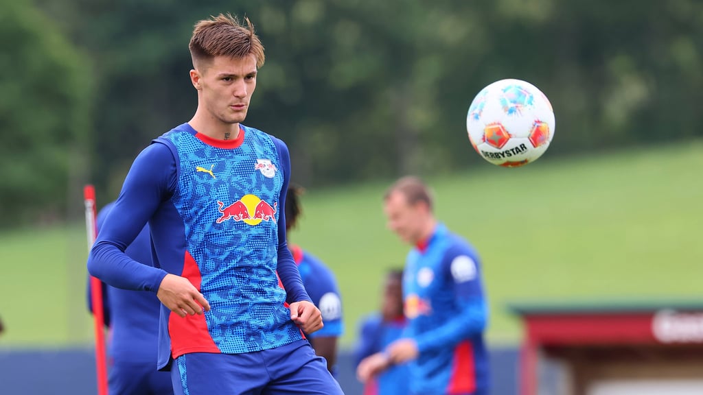 Wird wohl kein Training mehr für RB absolvieren: Benjamin Sesko (Archivfoto).