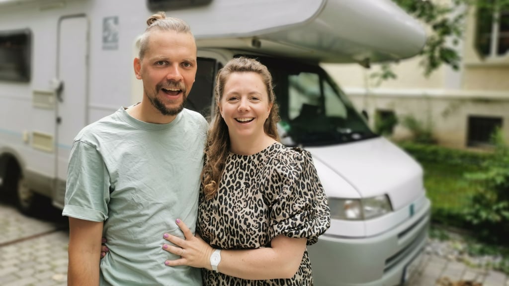 Für Julis und Franziska Eggert aus Halberstadt war dieser Camper acht Monate lang das Zuhause.