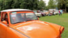 Die DDR-Kunststoffboliden standen im Zentrum des Treffens der Trabant-Familie in Mügeln an diesem Wochenende.