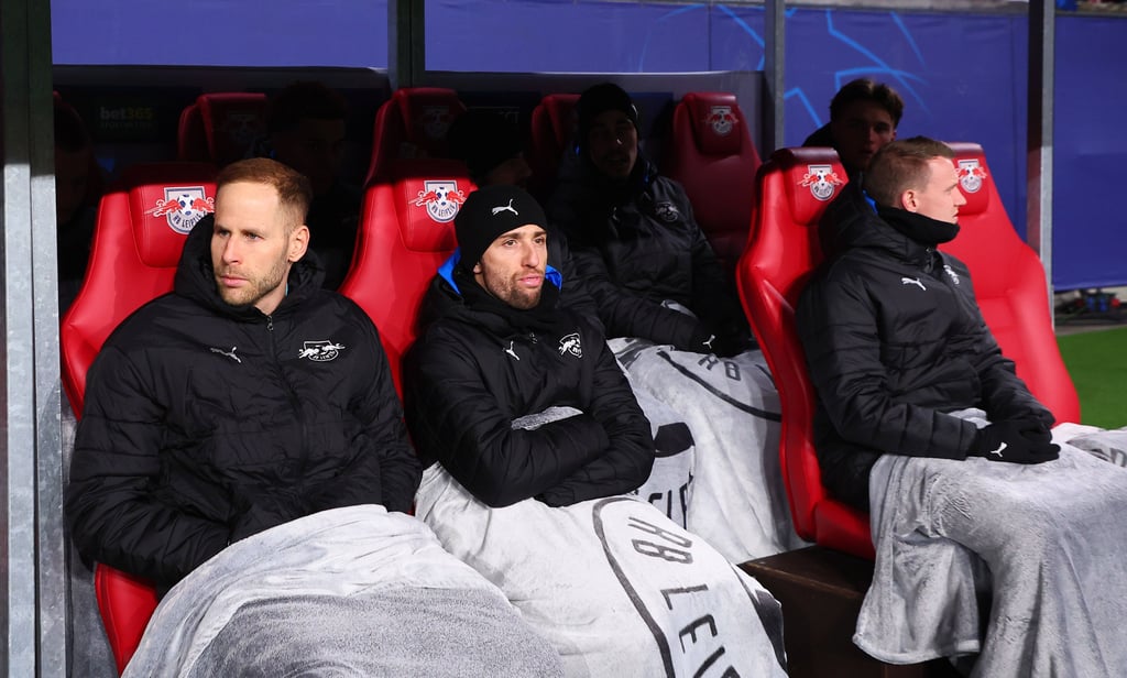 Die RB-Altstars Peter Gulacsi, Kevin Kampl und Lukas Klostermann (v.l.)