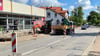 Auf Höhe des NP-Marktes ist die Friedrichstraße in Wernigerode halbseitig gesperrt.