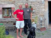 Frank Jester  mit Jan Mühlstädt und Mühlstädts Hund Bonnie. 