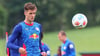Benjamin Sesko im Training von RB Leipzig.