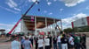 Der Rohbau ist fertig: Die Schweizer Firma Siga feierte Richtfest ihres neuen Werks in Halberstadt.