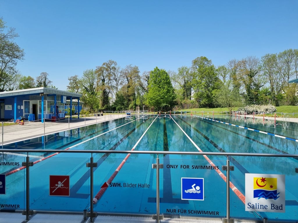Das Freibad Saline in Halle