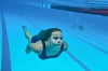 Lina Gebhardt vom gastgebenden Verein Tauchsportfreunde Delphin Naumburg siegte sowohl in der Disziplin 50-Meter-Apnoetauchen als auch im 100-Meter-Flossenschwimmen.