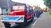 Den Festumzug durch Kuhlhausen führte die Feuerwehrkapelle des Elbe-Havel-Landes an. 