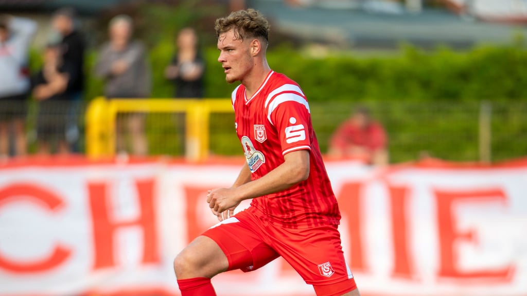 Vin Kastull sammelte im Testspiel des HFC bei der SG Union Sandersdorf Spielzeit.