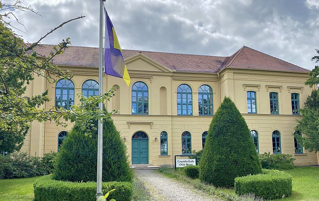 Auch an der Grundschule „Otto Boye“ wird in der Ferienzeit gebaut.