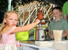 2024 fand das Culinario im Kurpark Bad Salzelmen in Schönebeck statt. Da gab es auch einen Schokobrunnen. 