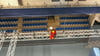 Die Höhenretter der Feuerwehr Magdeburg waren zu einem Einsatz in der Getec-Arena ausgerückt. 