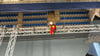 Die Höhenretter der Feuerwehr Magdeburg waren zu einem Übungs-Einsatz in der Getec-Arena ausgerückt.