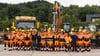 Spannender und fröhlicher Start in die Ausbildung: die 40 neuen Azubis des Unternehmens Umwelttechnik & Wasserbau in Blankenburg.