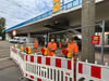 Die Halberstädter Straße in Magdeburg ist seit dem 7. August wegen der maroden Ringbrücke gesperrt. 