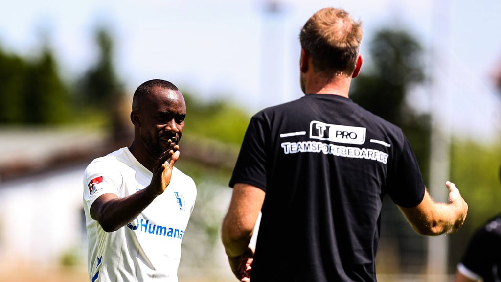 Silas Gnaka ist auch unter dem neuen Coach Markus Fiedler gesetzt beim 1. FC Magdeburg.