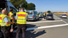 Auf der B80 bei Seeburg wurden Temposünder direkt von der Polizei angehalten und belehrt.