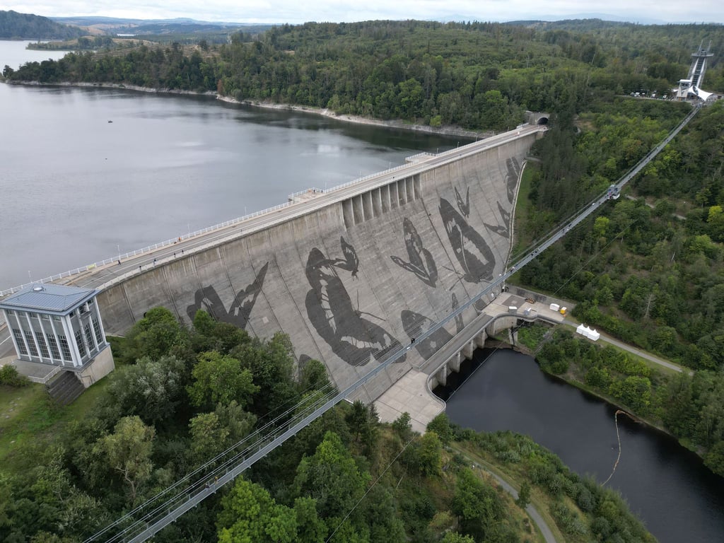 Die Rappbodetalsperre liegt weit unter dem üblichen Sommerfüllstand. (Archivbild)