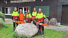 Stephan Miehe (2. von links) konnte vier neue Azubildende zum Forstwirt im Zartau begrüßen. Das sind Amos Luca Michaelis (von links), Anne-Marie Briebach, Till Karl und Christopher Hirschel.