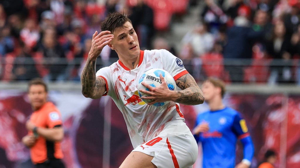 Leipzigs Spieler Benjamin Sesko hat sich wohl für einen Transfer zu Manchester United entschieden.