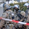 Spezialkräfte der Polizei übernahmen den Zugriff in Mosigkau.