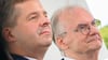 Der neue und der alte Spitzenkandidat zur Landetagswahl in Sachsen-Anhalt: Sven Schulze (li.) soll Reiner Haseloff als Frontmann der CDU im Wahlkampf und dann als Ministerpräsident nachfolgen.