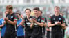 Wollen in den nächsten Wochen häufig nach Partien so gut drauf sein: Die U-23-Spieler des 1. FC Magdeburg.
