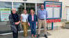 Das Unternehmen Ostmilch plant die Eröffnung eines Supermarktes in Gerwisch. Darüber informierten die Ortsbürgermeisterin Ina Möbius (v.l.), Architektin Gitta Pflaumbaum, Alexandra Straßmaier und Ostmilch-Betriebsleiter Christian Borkenhagen 