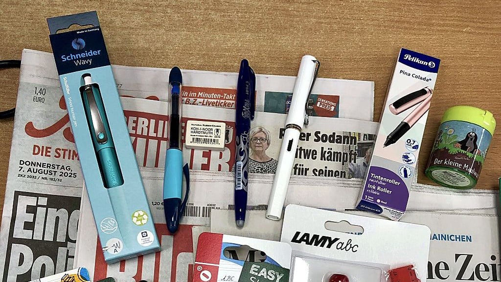 In der Buchhandlung Kummer gibt es jeglichen Schulbedarf.