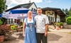 Die Inhaberin und der Küchenchef: Das Ehepaar Claudia und Michael Voigt lenkt seit 2006  die Geschicke in der historischen Jägerklause.