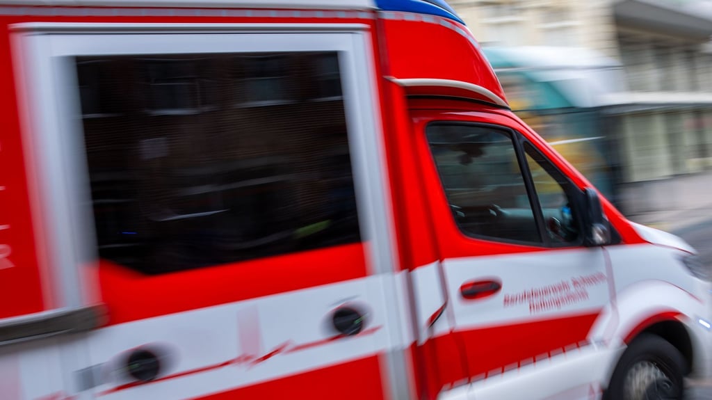 Rettungskräfte brachten den schwer verletzten Mann in ein Krankenhaus. (Symbolbild)