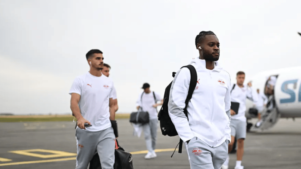 Das Team auf dem Weg zum Test in Lens.